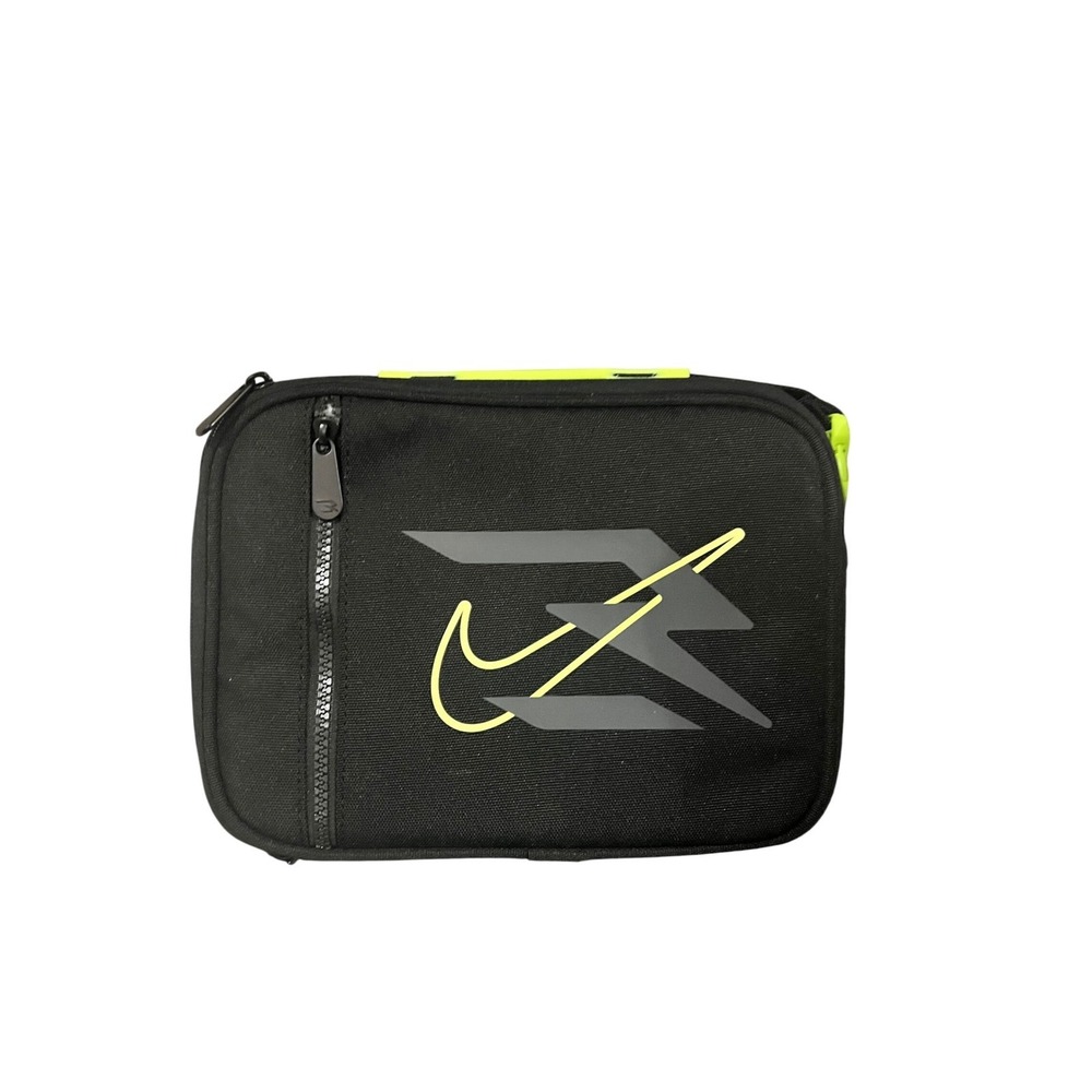 Nike 3BRAND Collection Insulated Travel Pouch Lunch Box Black Neon Yellow